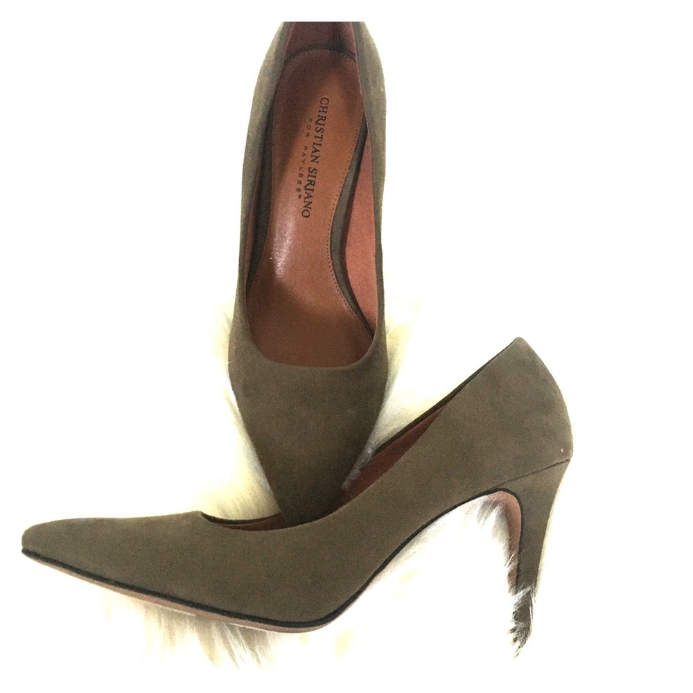 Christian Siriano forest green stiletto